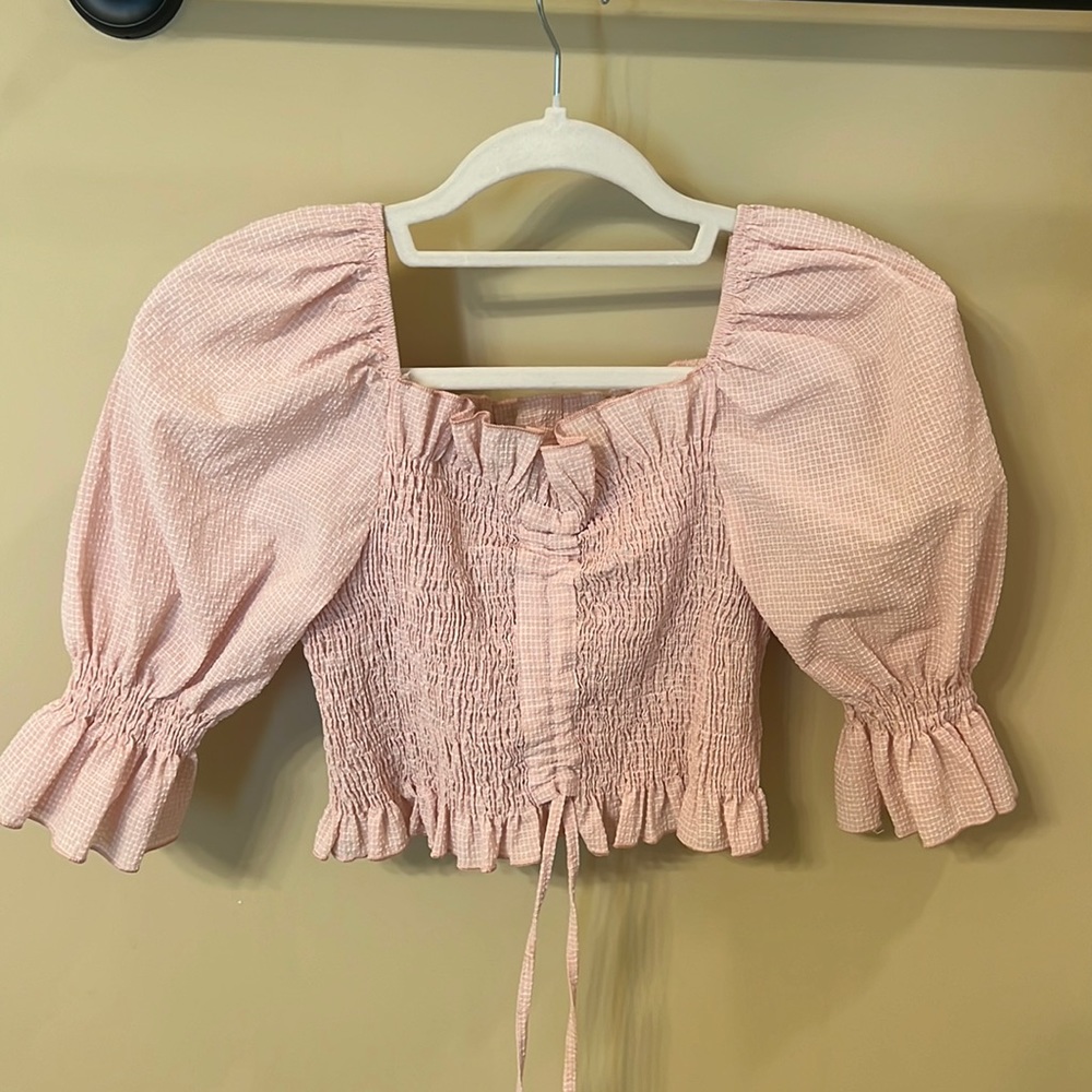 Pink Puff Sleve top